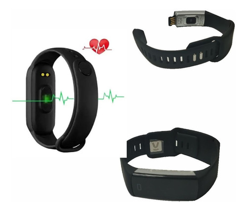 Pulseira Relógio Inteligente Smart B6a Monitor Cardíaco